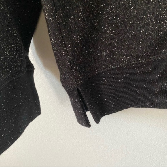 American Eagle New Black Shimmer Sweatshirt - Picture 5 of 6
